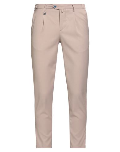 Barbati Man Pants Taupe Size 36 Polyester, Viscose, Elastane In Multi