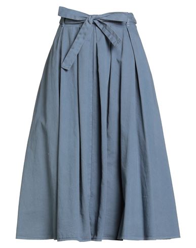 Xirena Xírena Woman Midi Skirt Slate Blue Size M Cotton