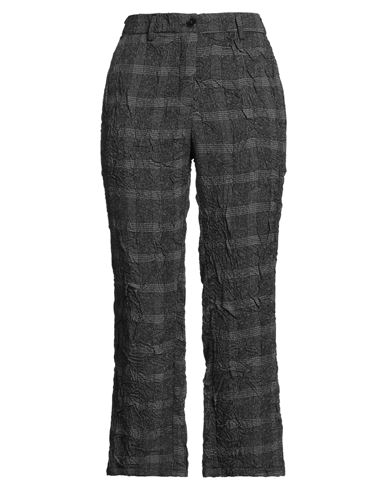 White Sand Woman Pants Charcoal Size 6 Polyester, Viscose, Elastane In Gray