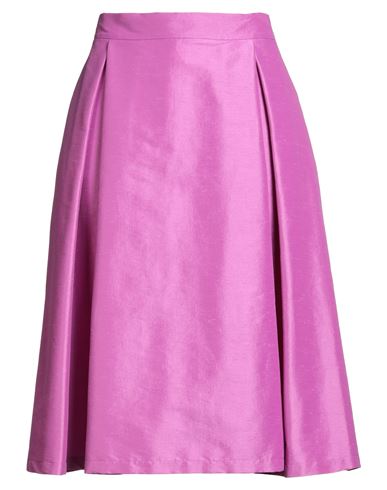 Kartika Woman Midi Skirt Mauve Size 12 Polyester, Polyamide, Elastane In Purple