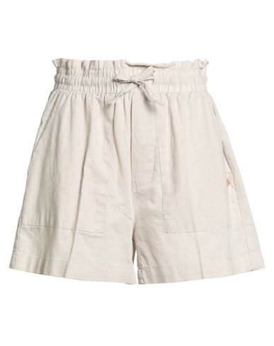 Yes Zee By Essenza Natural Feeling Woman Shorts & Bermuda Shorts Beige Size Xl Cotton, Linen In Neutral