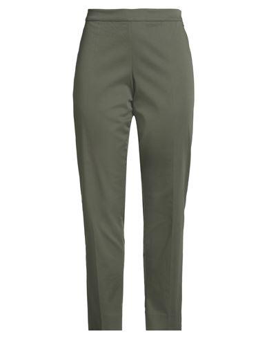 Diana Gallesi Woman Pants Military Green Size 16 Cotton, Polyester, Elastane