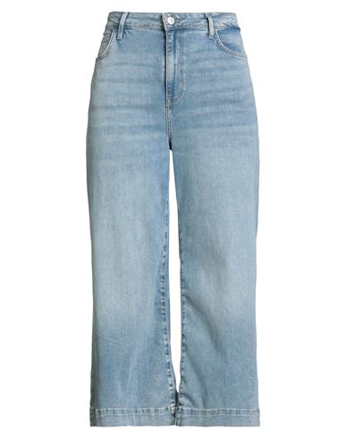 Guess Woman Jeans Blue Size 32 Cotton, Lyocell, Polyester, Synthetic Fibers, Linen