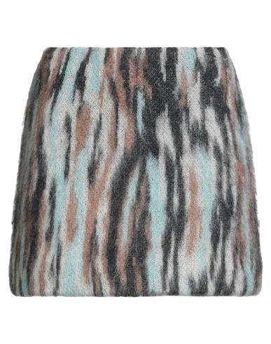 Roberto Collina Woman Mini Skirt Brown Size S Mohair Wool, Nylon, Wool In Brown