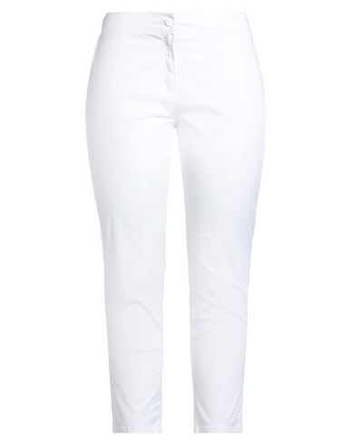 Diana Gallesi Woman Pants White Size 12 Cotton, Elastane
