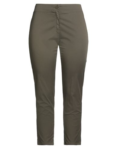 Diana Gallesi Woman Pants Military Green Size 12 Cotton, Elastane