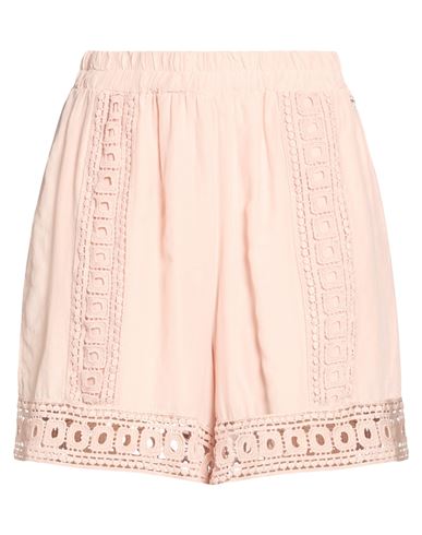 Bsb Jeans Woman Shorts & Bermuda Shorts Blush Size S Cotton, Viscose In Multi