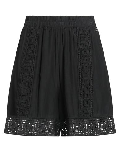 Bsb Jeans Woman Shorts & Bermuda Shorts Black Size M Cotton, Viscose