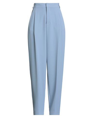 Hinnominate Woman Pants Light Blue Size M Polyester, Elastane