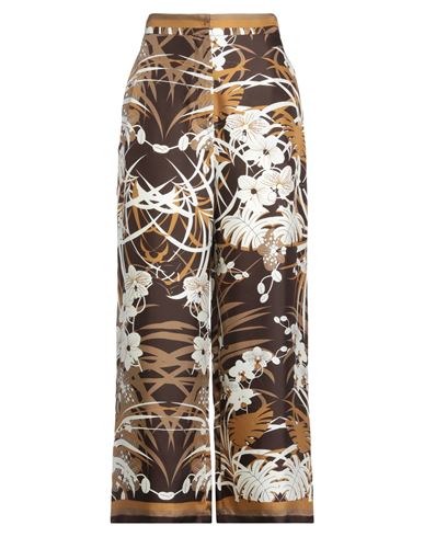 Max Mara Studio Woman Pants Camel Size 12 Silk In Sand