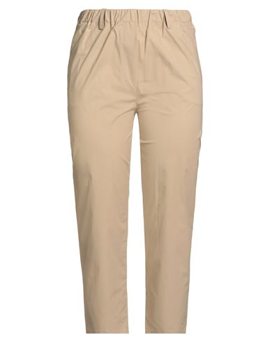 Antonelli Woman Pants Beige Size 12 Cotton, Elastane In Nude