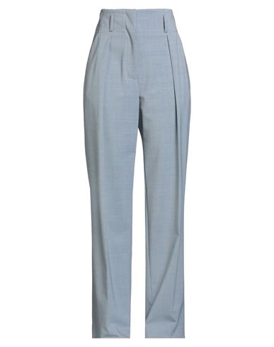 Eleventy Woman Pants Slate Blue Size 6 Wool, Elastane