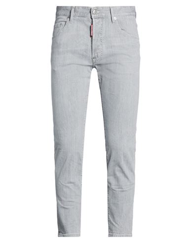 Dsquared2 Man Jeans Grey Size 38 Cotton, Elastane In Gray