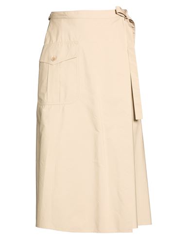 Aspesi Woman Midi Skirt Beige Size 10 Cotton In Neutral