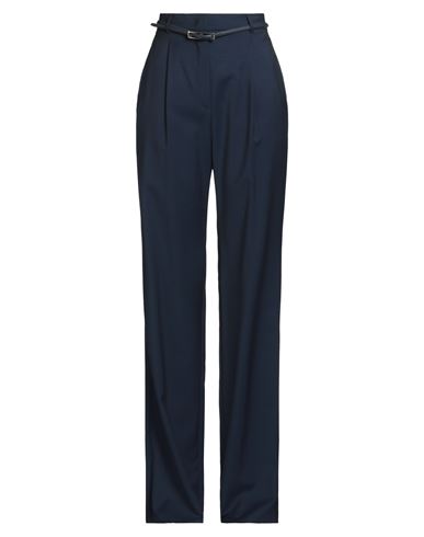 Max Mara Studio Woman Pants Navy Size 14 Virgin Wool In Blue