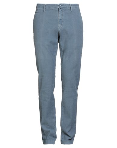 Jacob Cohёn Man Pants Slate Blue Size 35 Linen, Cotton, Elastane