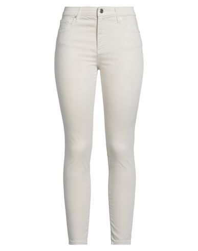Armani Exchange Woman Pants Light Grey Size 30w-32l Cotton, Elastane In Neutral