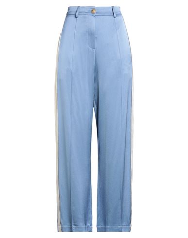 Alysi Chocolat Woman Pants Light Blue Size 4 Acetate, Viscose