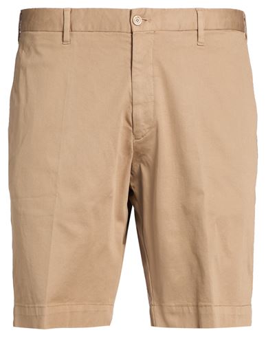Fedeli Man Shorts & Bermuda Shorts Sand Size 42 Cotton, Elastane In Brown