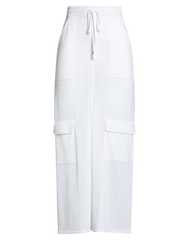 Circus Hotel Woman Maxi Skirt White Size 4 Viscose, Polyester, Polyamide