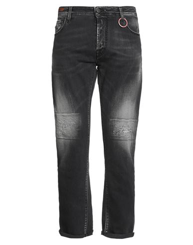 Tramarossa Man Jeans Black Size 34 Cotton, Elastane