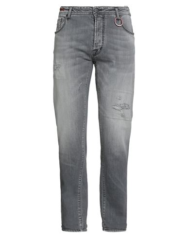 Tramarossa Man Jeans Grey Size 34 Cotton, Elastane In Gray