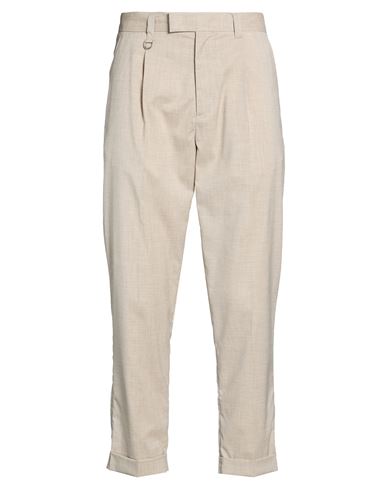 Paolo Pecora Man Pants Beige Size 38 Polyester, Viscose, Elastane In White