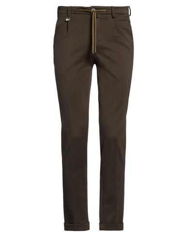Barbati Man Pants Military Green Size 30 Viscose, Polyamide, Elastane In Brown