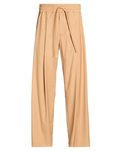 Hinnominate Man Pants Camel Size Xl Polyester, Viscose, Elastane In Neutral