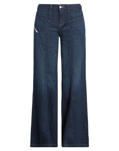 Diesel Woman Jeans Blue Size 30w-30l Cotton, Linen