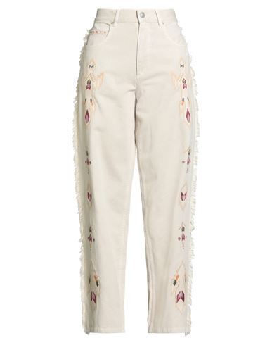 Isabel Marant Étoile Marant Étoile Woman Pants Beige Size 6 Cotton, Hemp In White