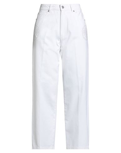 Silvian Heach Denim Woman Jeans White Size 28 Cotton