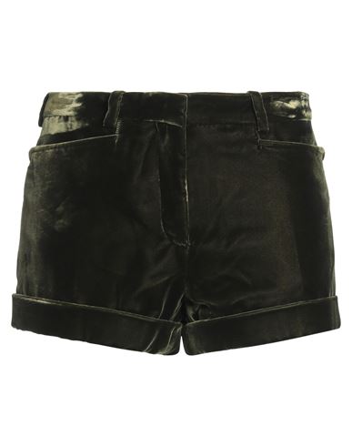 Tom Ford Woman Shorts & Bermuda Shorts Dark Green Size 4 Viscose, Cupro In Green