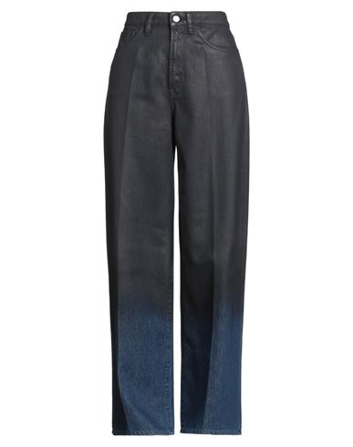 3x1 Nyc Woman Jeans Black Size 28 Cotton In Black