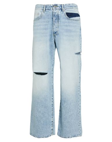 Icon Denim Man Jeans Blue Size 34 Cotton In Blue