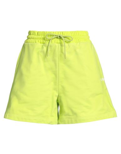 Msgm Woman Shorts & Bermuda Shorts Lime Green Size S Cotton