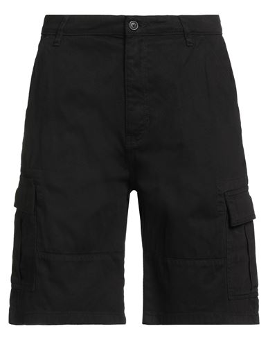 Guess Man Shorts & Bermuda Shorts Black Size 29 Cotton, Elastane In Black