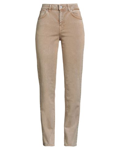 Pt Torino Woman Jeans Sand Size 27 Cotton, Elastomultiester, Elastane In Nude