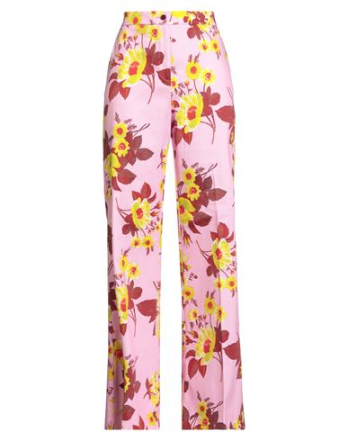 Sara Roka Woman Pants Pink Size 8 Cotton, Elastane