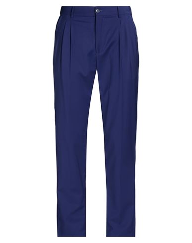 Brian Dales Natural Low Impact Man Pants Blue Size 38 Polyester, Wool, Elastane