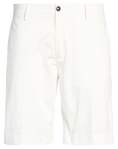 Liu •jo Man Man Shorts & Bermuda Shorts White Size 32 Cotton, Elastane
