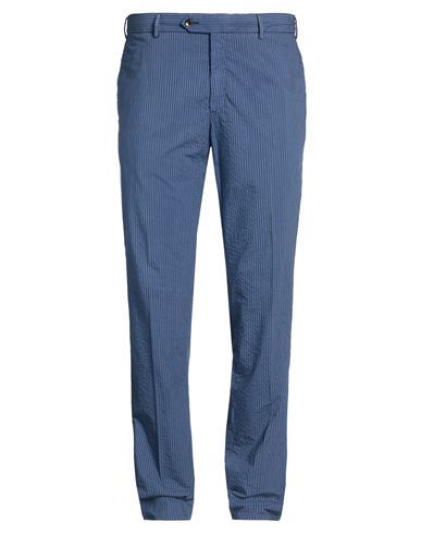 Pt Torino Man Pants Slate Blue Size 40 Cotton, Polyester, Elastane