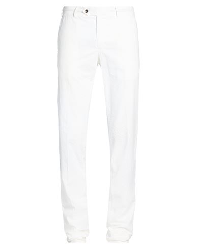 Pt Torino Man Pants White Size 32 Cotton, Polyester, Elastane