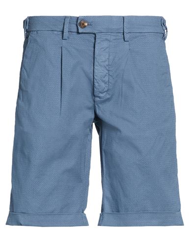 Liu •jo Man Man Shorts & Bermuda Shorts Slate Blue Size 30 Cotton, Elastane In Blue