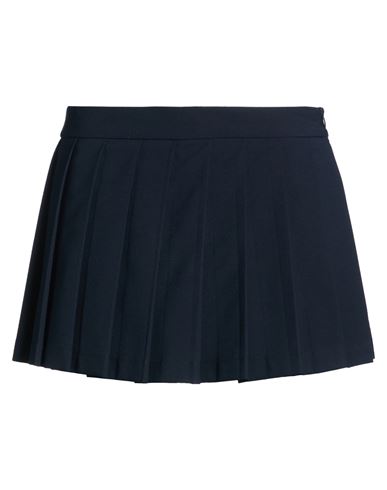 Vicolo Woman Mini Skirt Navy Size L Polyester, Viscose, Elastane In Blue