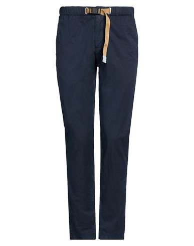 White Sand Man Pants Navy Size 38 Cotton, Elastane In Blue