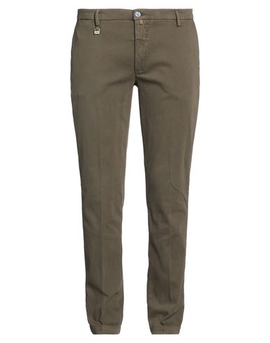 Barbati Man Pants Military Green Size 40 Cotton, Elastane