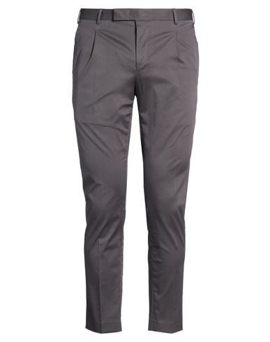 Pt Torino Man Pants Charcoal Size 38 Cotton, Elastane In Gray