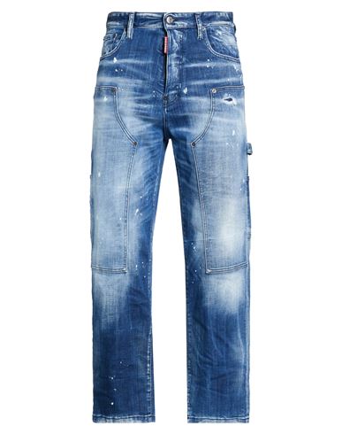 Dsquared2 Man Jeans Blue Size 32 Cotton, Elastane