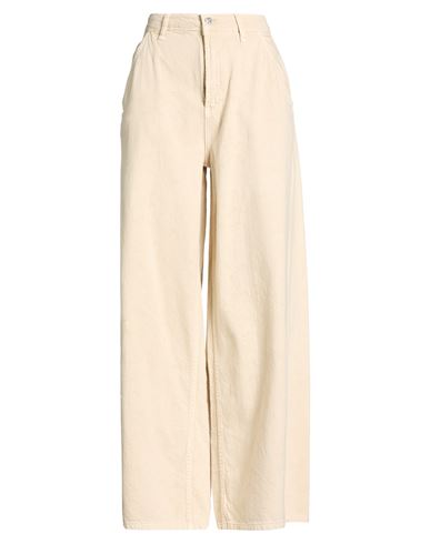 Bsb Woman Pants Beige Size L Cotton In Neutral